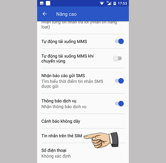 Xem tin nhắn trên Sim
